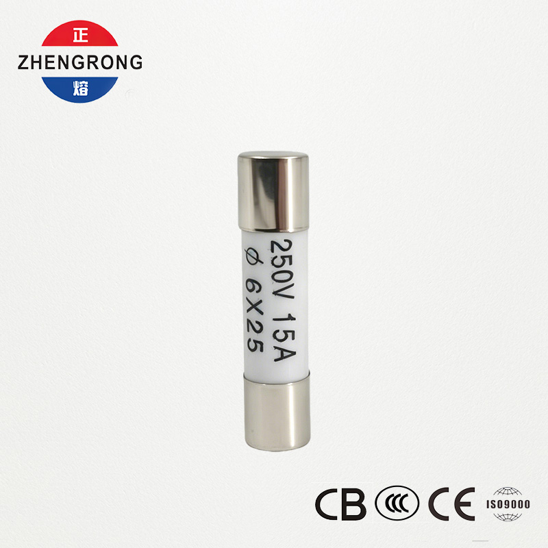 Didelio našumo 6*25mm R057 15A saugikliai dideliems pirkėjams