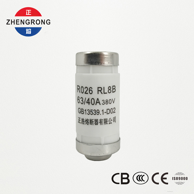 RL8B R026 40A 380V D02 cilindrinis saugiklis