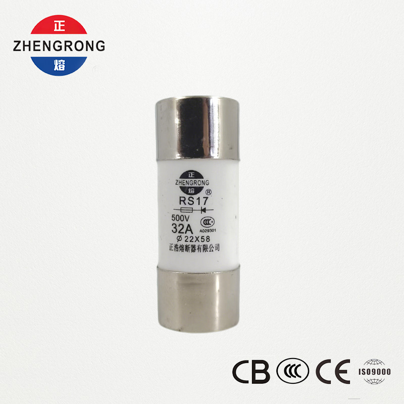 RS17 32A 500V cilindrinis greito veikimo saugiklis | 22*58mm | CCC sertifikuota