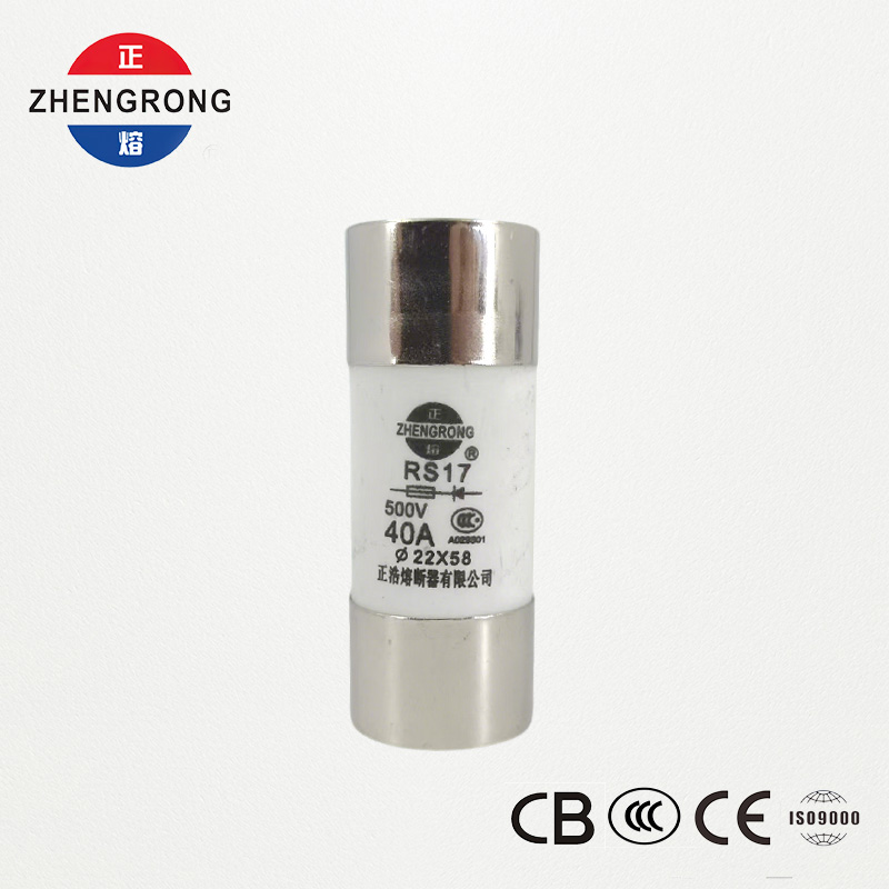 RS17 40A 500V cilindrinis greito veikimo saugiklis | 22*58mm | CCC sertifikuota