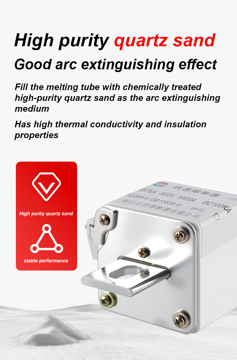 RS76A 600V 100A BC100KA saugiklių jungtys