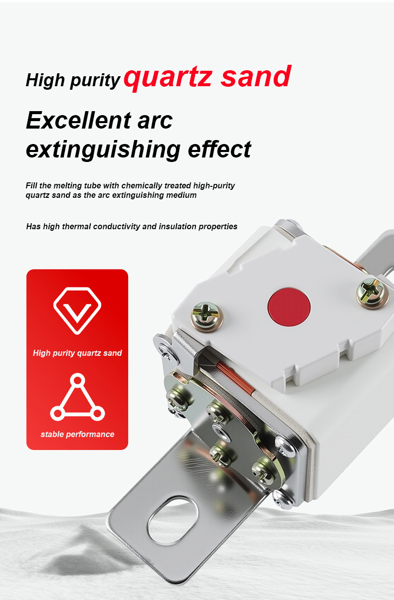 RSF-1K 500V-315A BC100KA saugiklis Jungtys