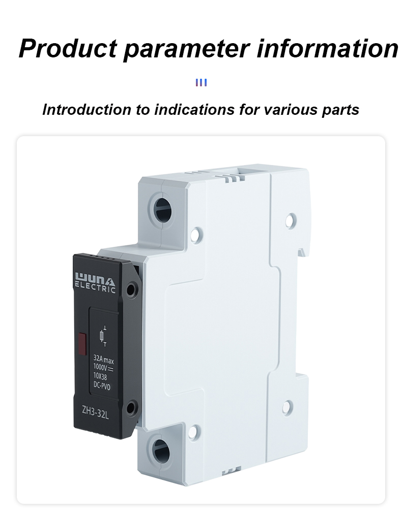 ZH32L DC 1000V saugiklių laikiklis