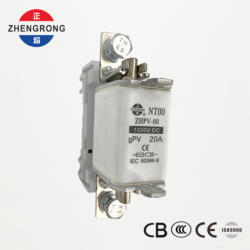 ZHPV-00 20A 1000V DC fotovoltinis apsauginis saugiklis – CE sertifikatas